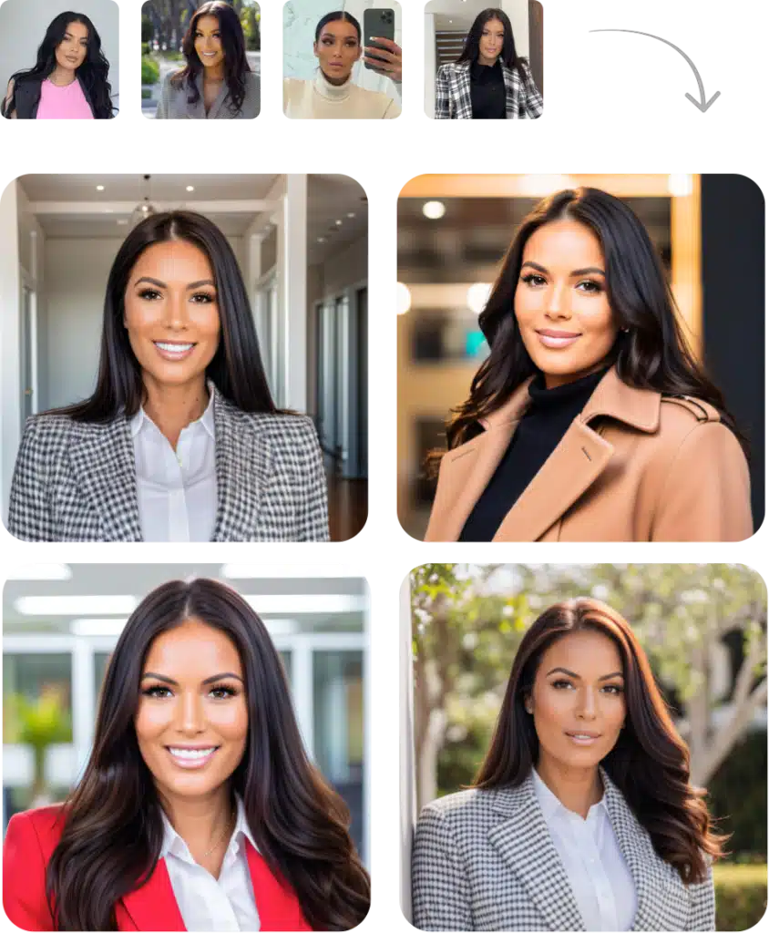 ai headshot generator examples