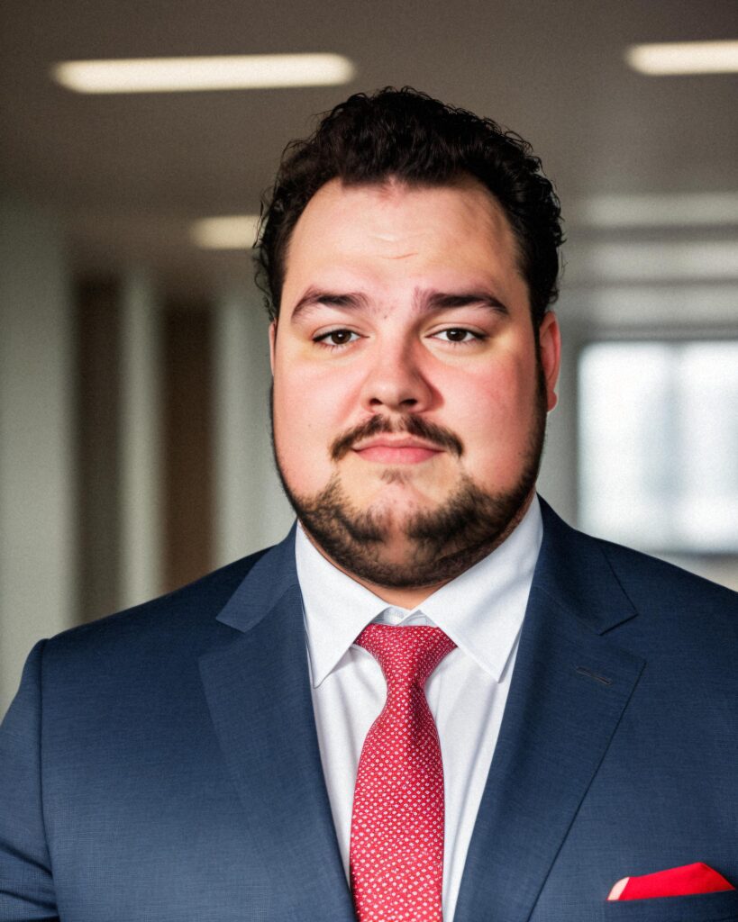 red tie student headshot